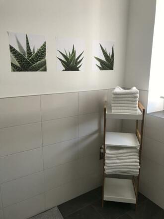 Badezimmer in der Ferienwohnung Peotta Volders