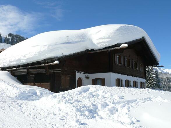 Ferienhaus im Winter