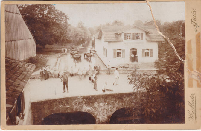 Sennerei mit Dorfbachbrücke