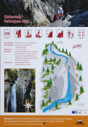 NEU: Zustieg zur Schutzhütte auf der Kerschbaumer Alm über Klettersteig "Verborgene Welt"