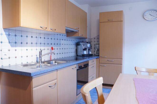 Küche in der Ferienwohnung Parterre