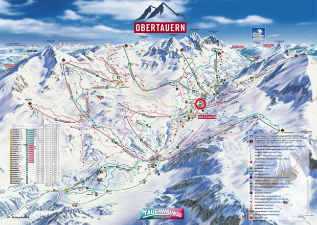 Skigebiet Obertauern, Lifte und Pisten