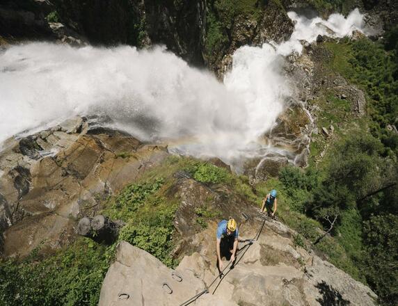 Klettern Stuibenfall - Aufgstieg
