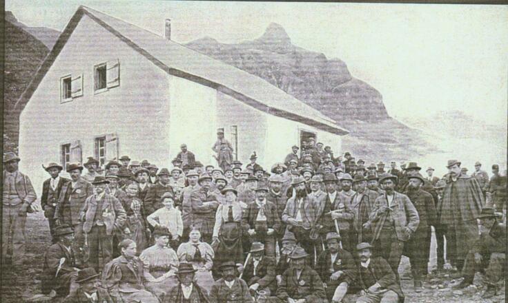 Wiesbadener Hütte - Eröffnung 1896