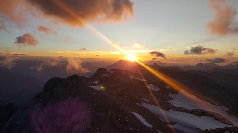Sonnenuntergang am Hochkönig