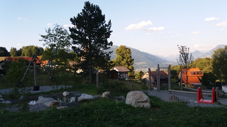 Oberer Teil des öffentlichen Spielplatzes.