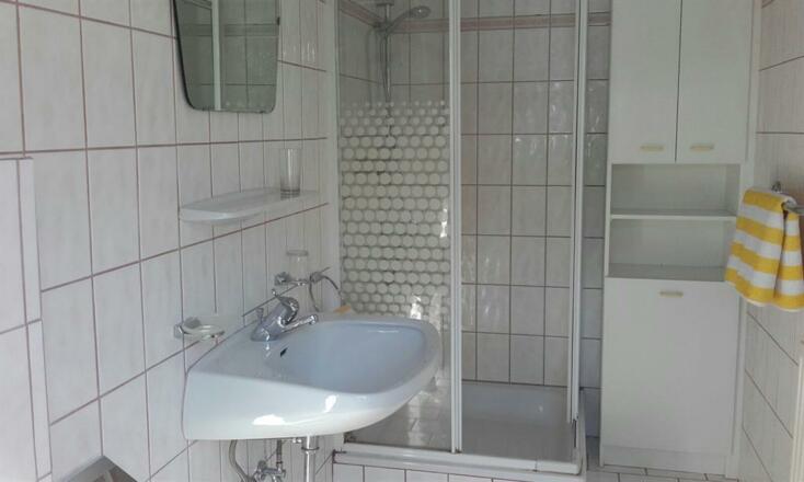 Badezimmer im Lechenhof am Wattenberg