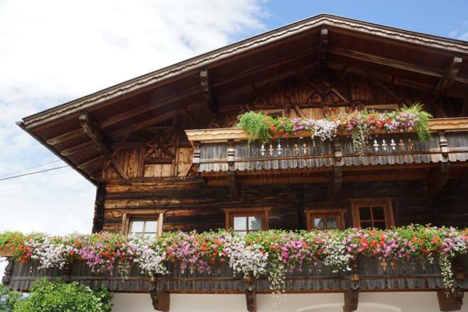 Lechenhof Balkon/ Blumen