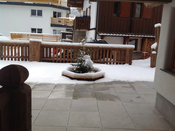 Terrasse im Winter