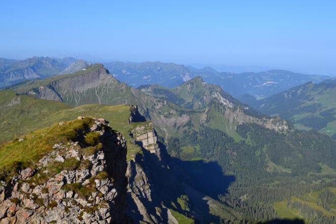 Bergkette mit Diedamskopf im Bregenzerwald