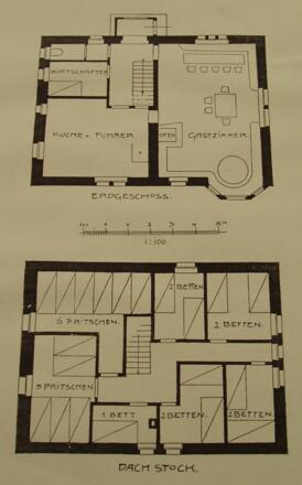 Plan Tübinger Hütte