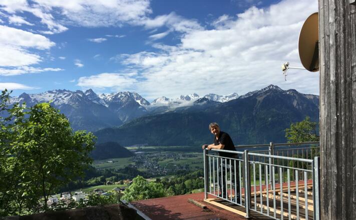 Blick vom Haus