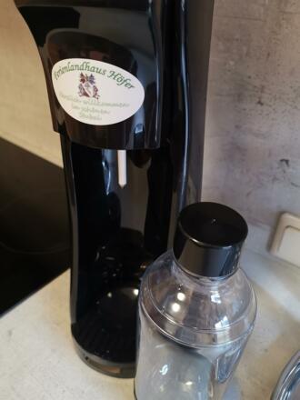 Wir haben in allen Appartements Soda Stream