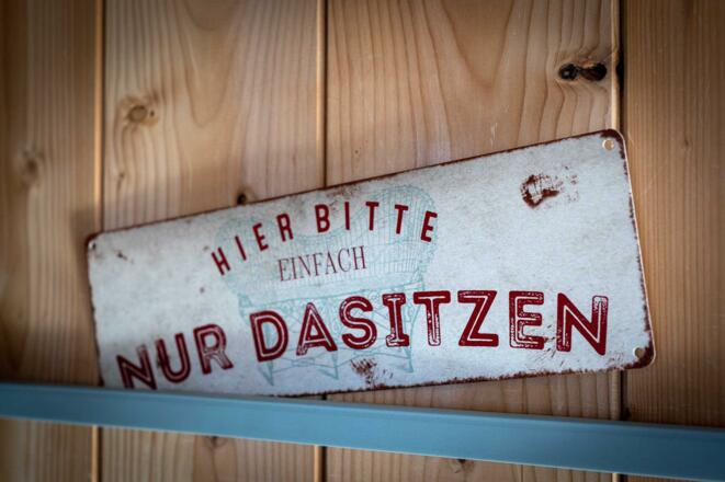 Einfach nur Dasitzen