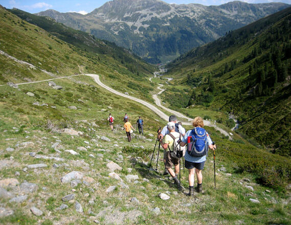 Abstieg vom Kröndlhorn ins Trattenbachtal