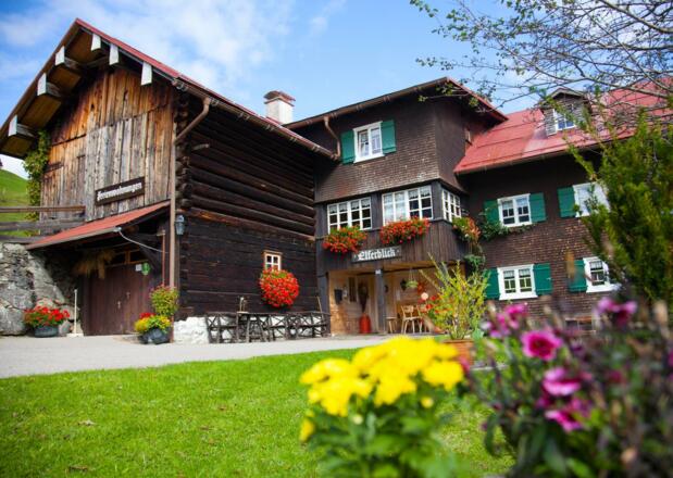 gemütliches Holzhaus inmitten der Berge