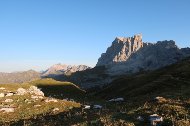 Drei Türme von der Carschinahütte