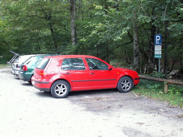 Parkplatz beim Anzenbach Schranken, Reichraminger Hintergebirge