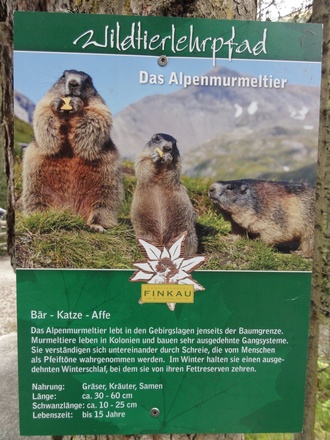 Schautafel am Wegrand