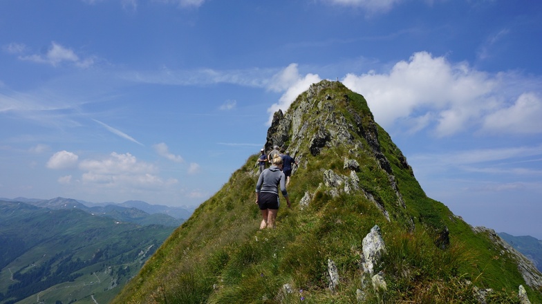 Das letzte Stück zum Gipfel etwas steiler