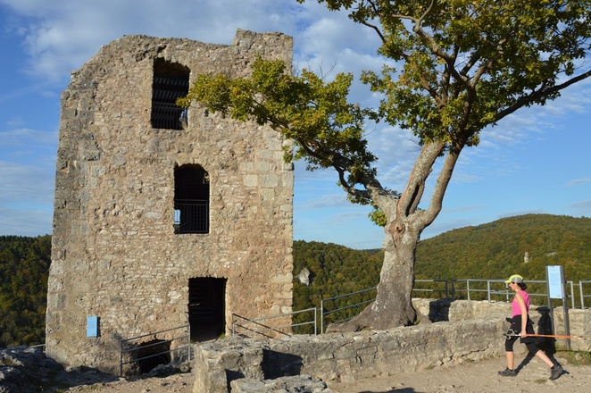 Wohnturm auf der Burgruine Neideck