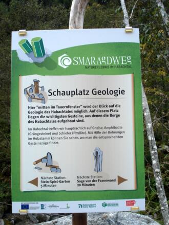 Smaragdweg - Tafel
