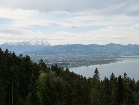 Blick bis in die Berge von Eichenberg