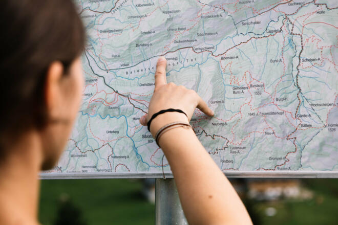 Wanderkarte (c) Nina Bröll / Vorarlberg Tourismus