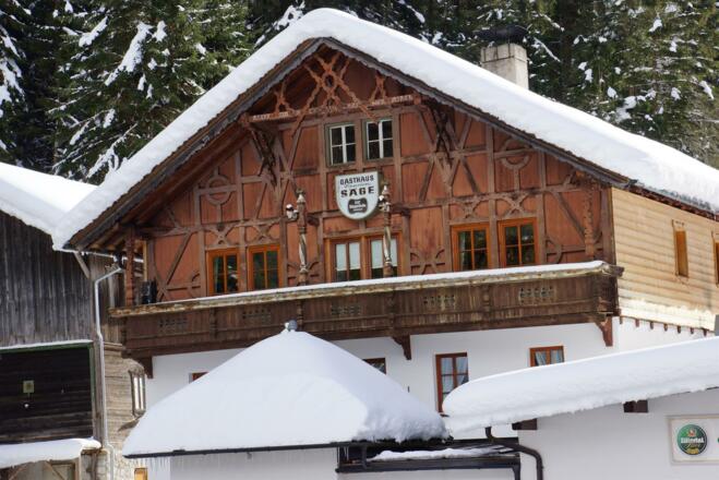Gasthof zur Säge, Winter