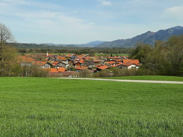 Aussicht vom Nussbankei auf Rottau