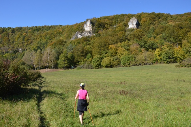 Blick auf den Höhenweg zwischen Muggendorf und Streitberg