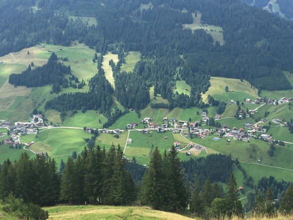 Blick auf Bödmen/Mittelberg