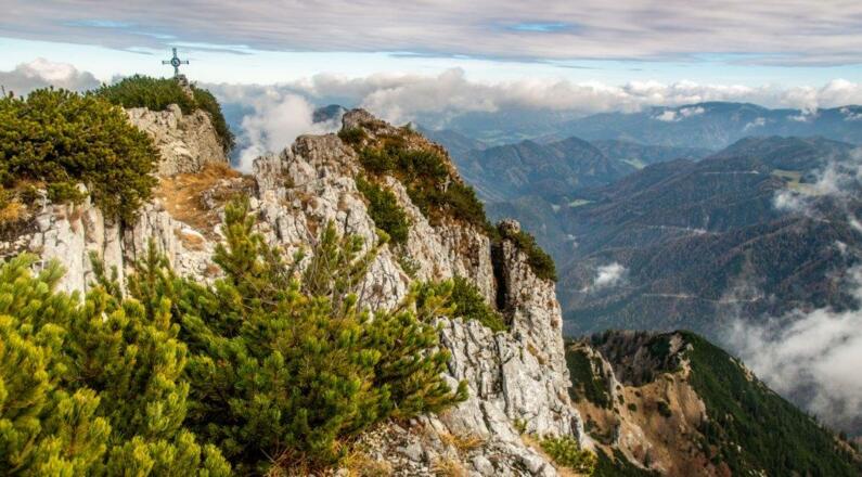 Blick auf den Gipfel der Stumpfmauer