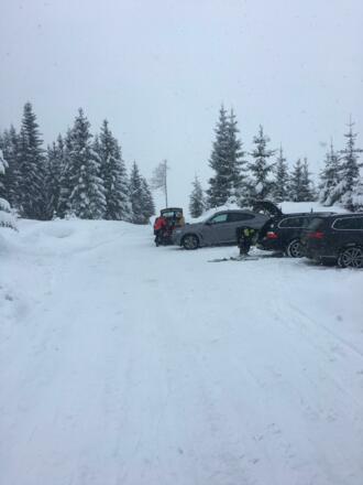 Mautstelle Trattberg Parkplatz