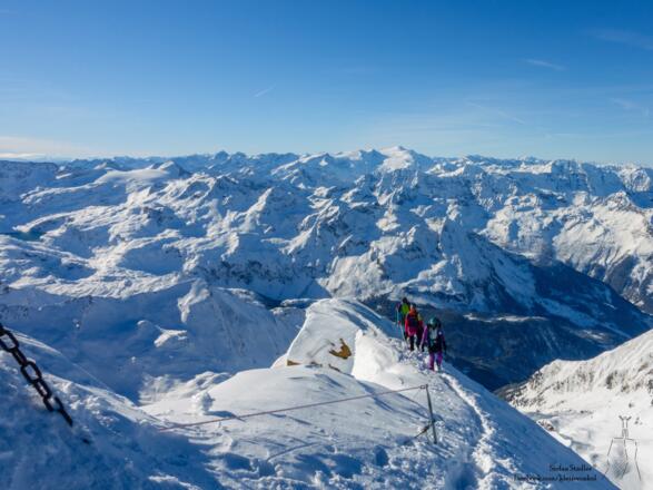 am Grat die letzten Meter auf das Kitzsteinhorn
