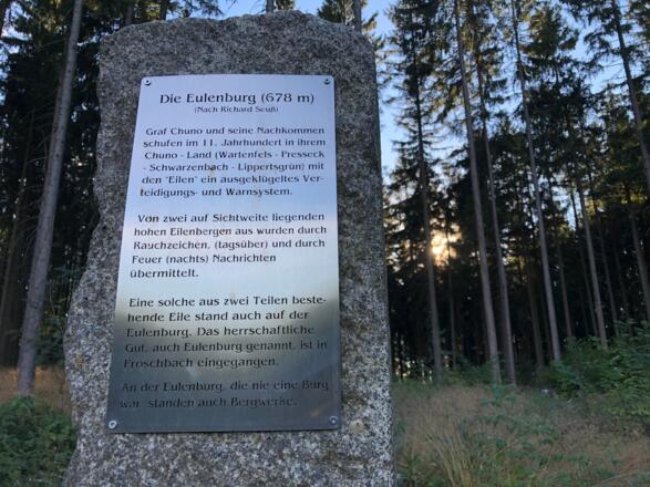 Inschrift Stein an der Eulenburg