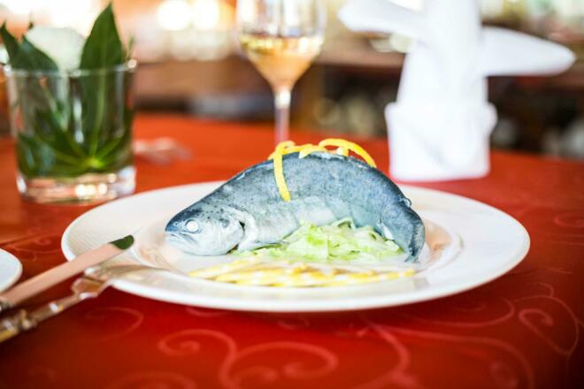 Alpenhotel Küren Fangfrische Forellen