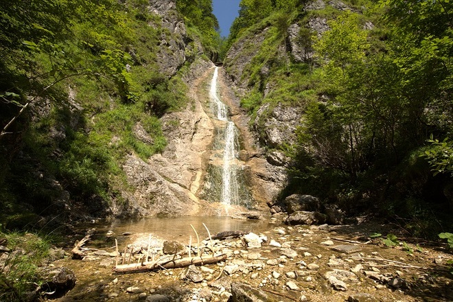 Schleierfall am Hintergebiergsradweg