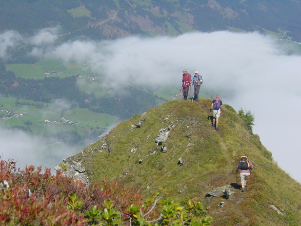 Abstieg vom Elferkogel zur Kar Grundalm