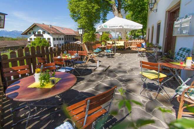 Hotel Alpenblick Riedering - Terrasse