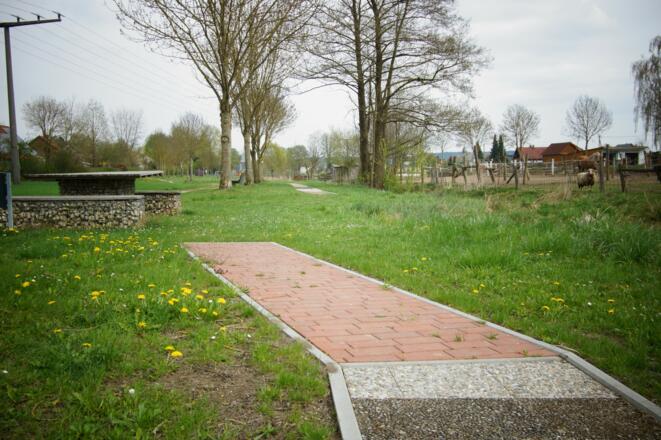 Marktweiher Langquaid mit Barfusspfad