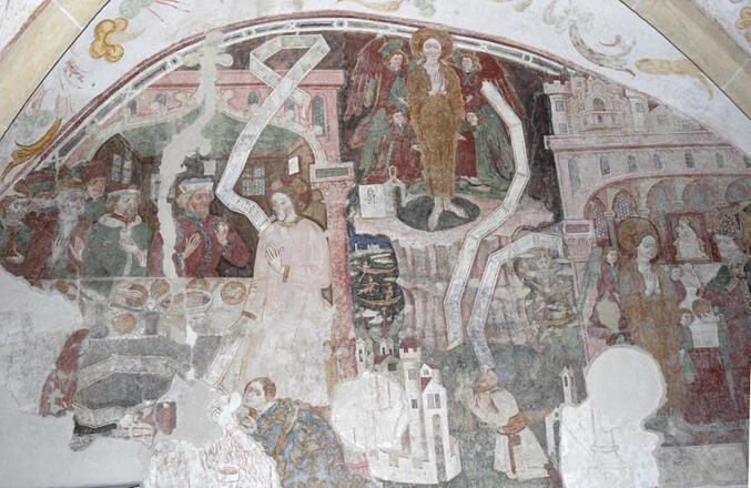 Fresken in der Wallfahrtskapelle St. Magdalena im Gschnitztal