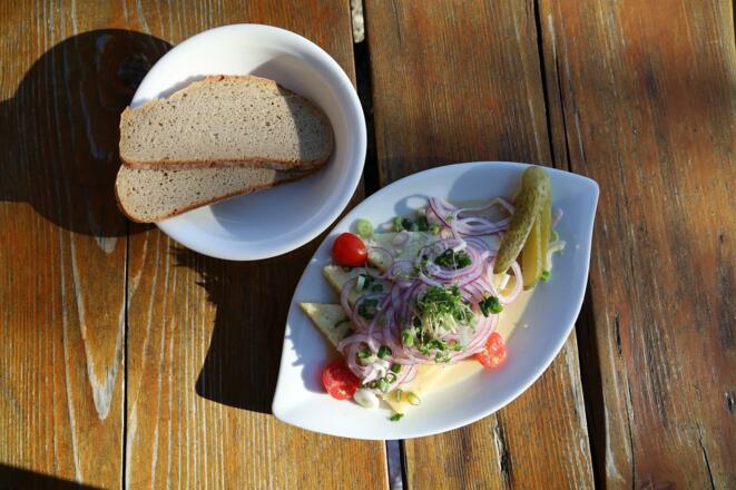 Graukäse auf der Hinterhornalm