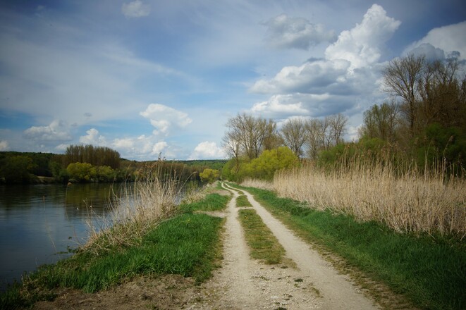 In Eining trifft der Pilgerweg auf die Donau!