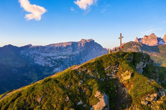 Gipfelkreuz Golmer Joch