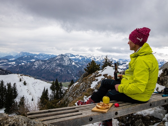 Schöne Aussicht während der Brotzeit.