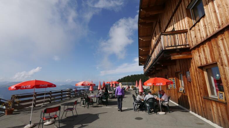 Sonnenterrasse des Alpengasthof Rigi