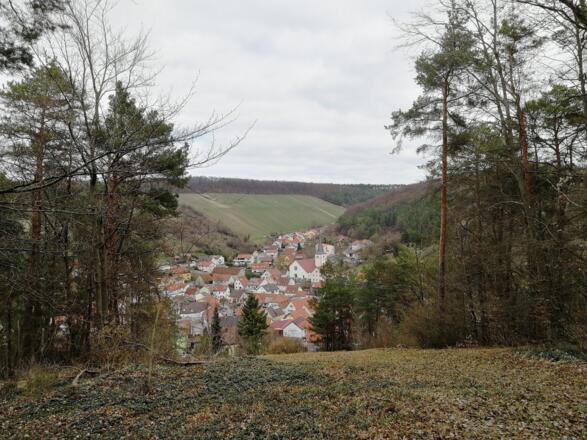 Blick von der Marienkapelle nach Ramsthal