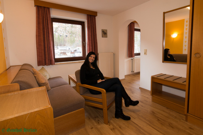 Gasthof Hirlatz, Juniorsuite, Wohnbereich