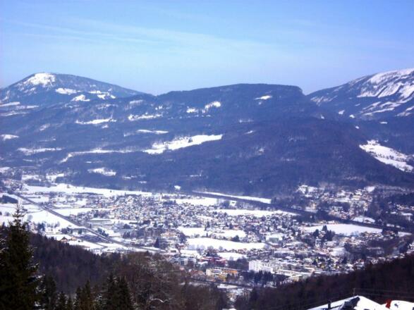 Blick auf Hallein mit Gaisberg